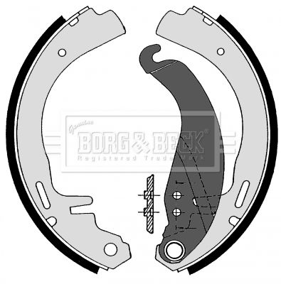 BORG & BECK Комплект тормозных колодок BBS6110